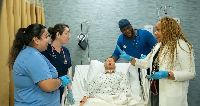 Nurse Teacher Who Went From BSN to Nurse Educator Instructing Students